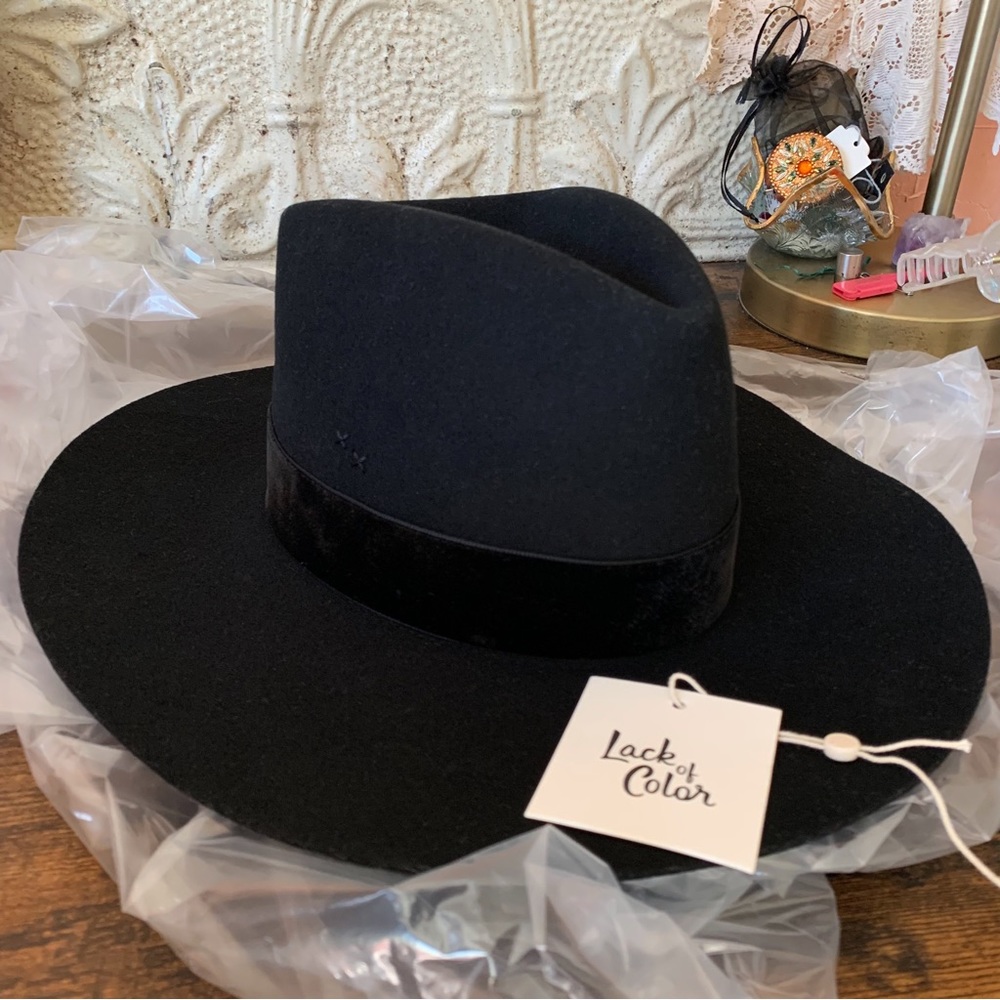 1 DAY SALE Lack of Color Benson Tri hat - Black